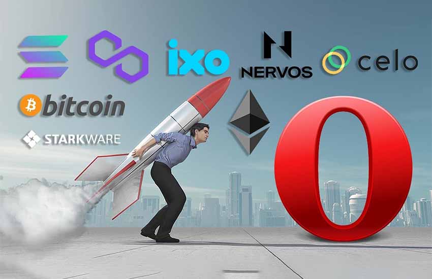 Opera Announces Integration Of 8 Blockchains