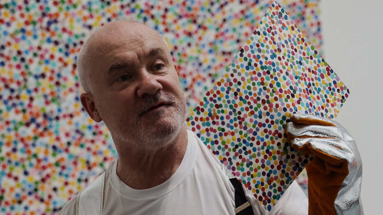 Damien Hirst Burns Thousands Of His Paintings