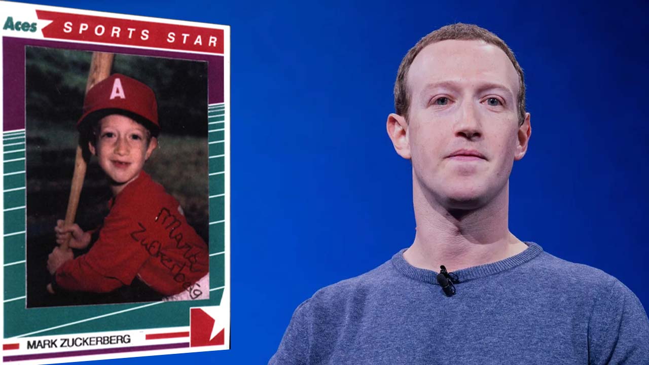 Mark Zuckerberg’s Little League baseball card sells for over $100K