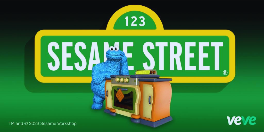 Cookie Monster from Sesame Street Signs Up for VeVe